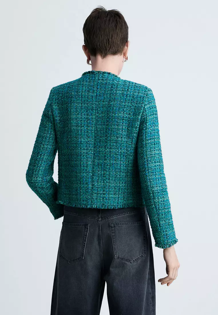 ジャケット・アウター blue palang TWEED BOLD JACKET ジャケット・アウター blue palang TWEED BOLD JACKET