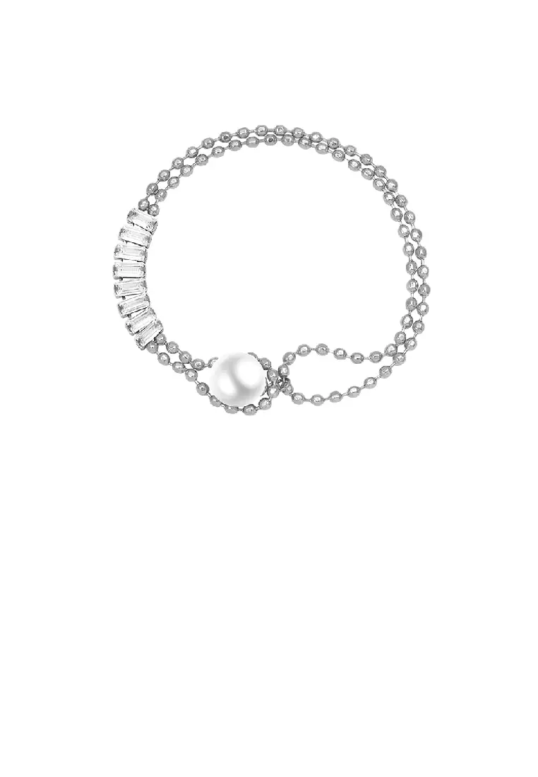 Double pearl bracelet outlet