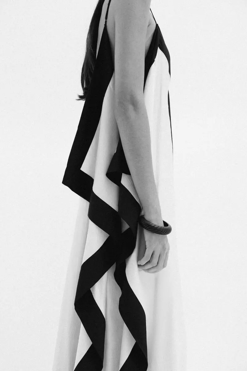 Draped strappy dress