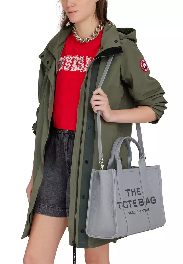 The Leather Medium Tote Bag Wolf Grey H004L01PF21