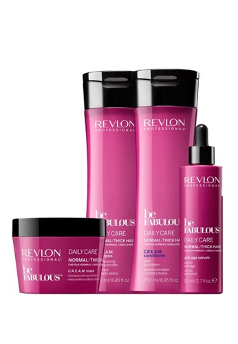 Revlon Professional pink Be fabulous Daily color care  thick hair C.R.E.A.M. Kit Set B40C7BE555368BGS_1