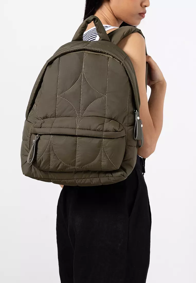 Quilted Nylon Backpack