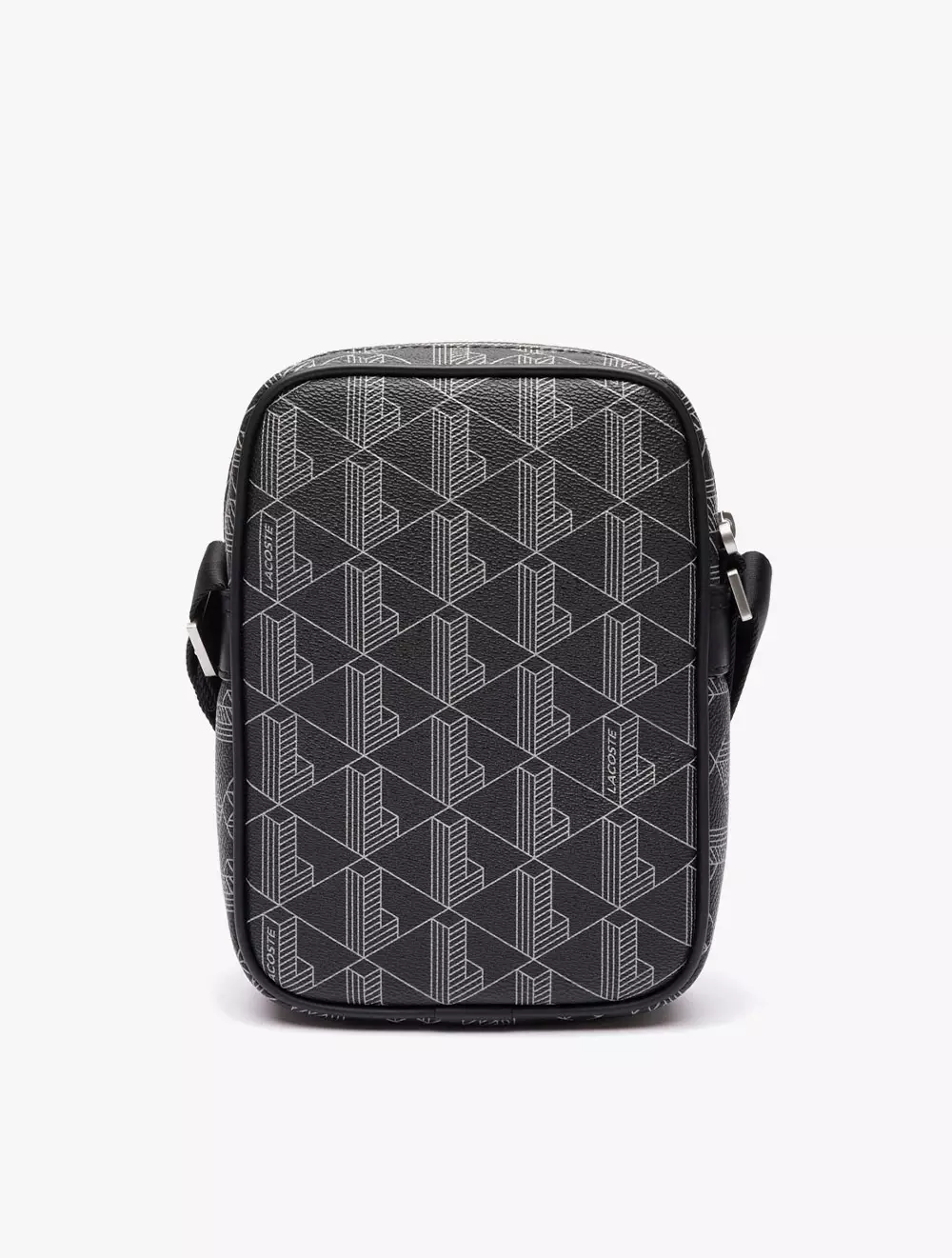 The Blend Monogram Print Vertical Shoulder Bag - Black