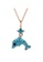 Her Jewellery gold Dolphin Pendant (Aquamarine, Rose Gold ) - Made with Swarovski Crystals 251E3AC2B9D180GS_1