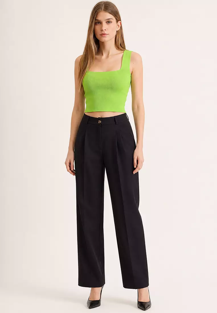 Square Neck Thin Mercerized Blouse