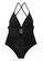 LYCKA black LNN1277 Korean Lady One Piece Swimwear Black A19D8USEA2B6C4GS_1