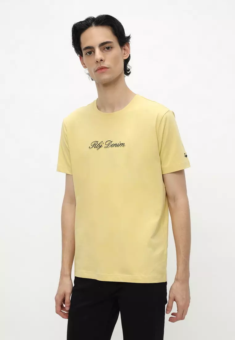 RBJ T-Shirt Cotton Spandex Emboss Pria 2482370761