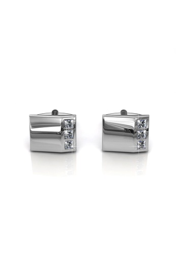 Buy Her Jewellery Cufflinks Mr Glossy 2 Embellished With Crystals