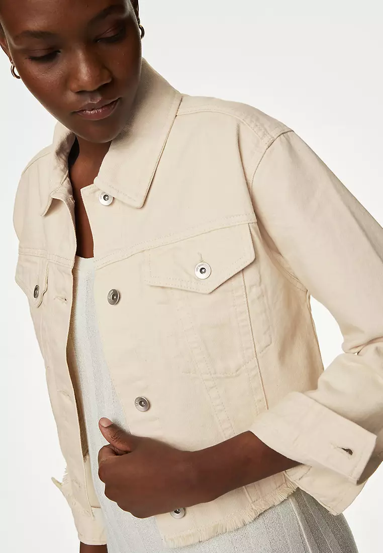 Denim Cropped Jacket