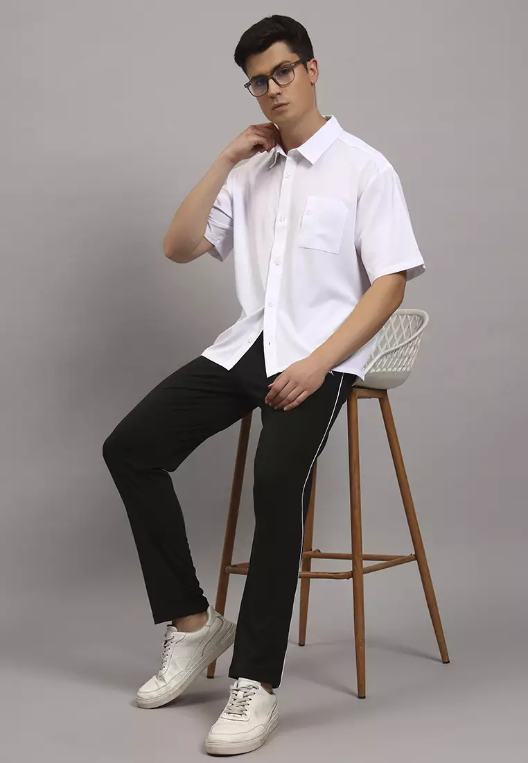 Men's Flex Short Sleeve Workwear White Shirt