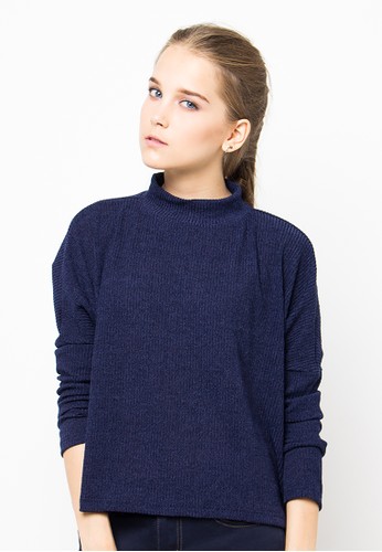 Endorse Sweater R Pauline St Navy Blue END-PF060