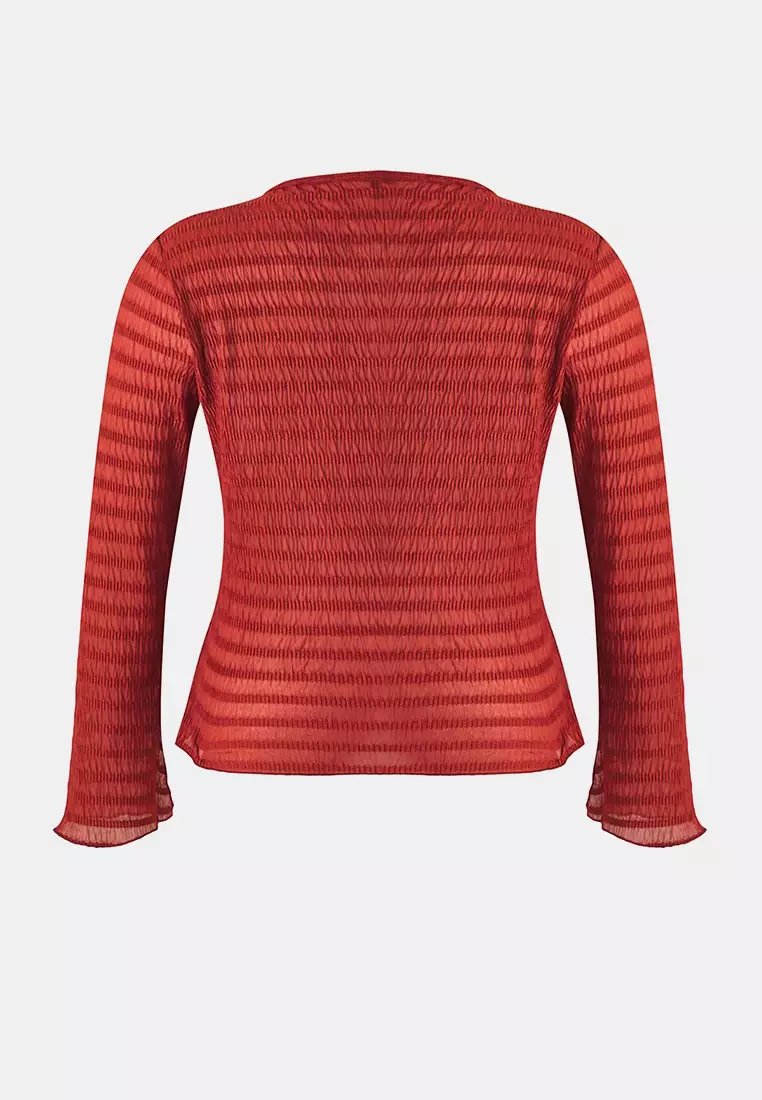 Plus Size Textured Cardigan