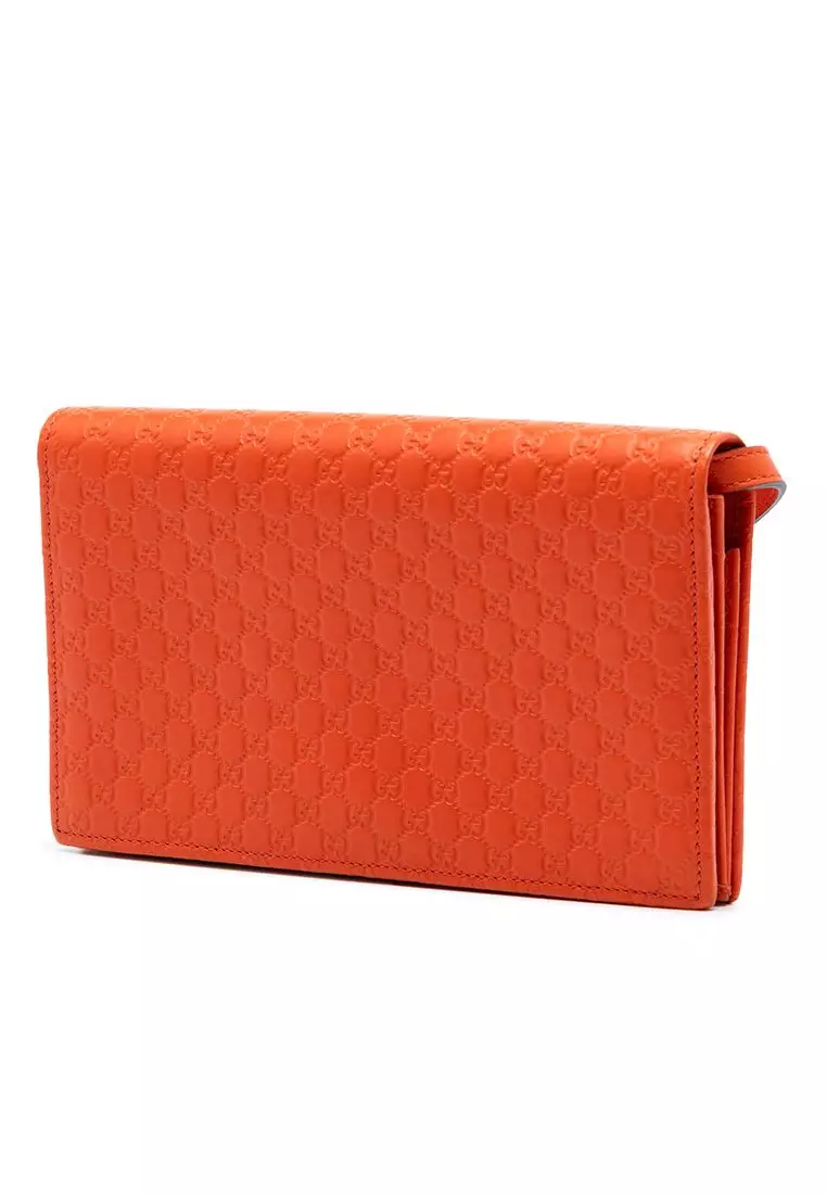 Pre-Loved Gucci Microguccissima Wallet On Strap