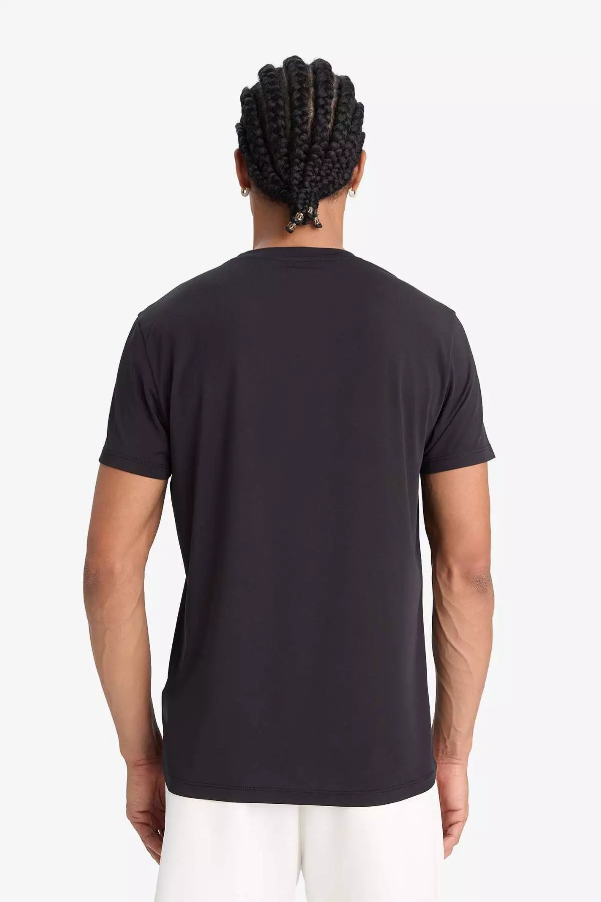 Defactofit 快乾修身緊身圓領印花運動員短袖T恤 F2762Ax25