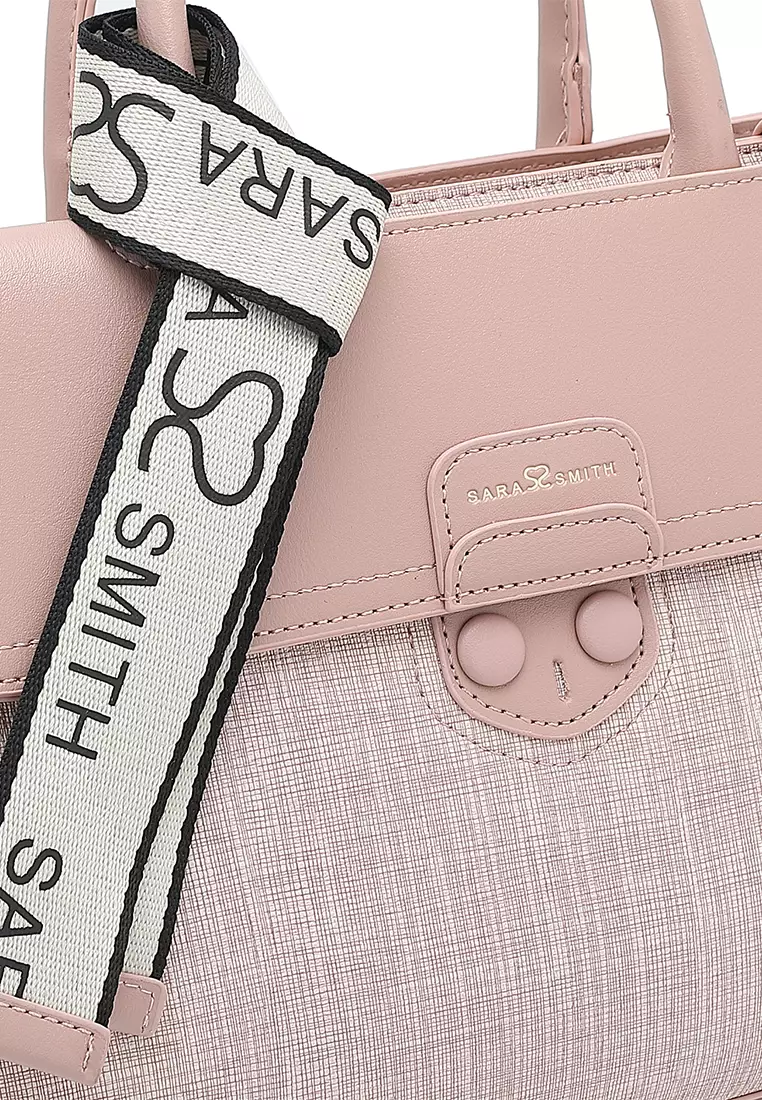 Women's Top Handle Bag / Sling Bag / Crossbody Bag - Pink