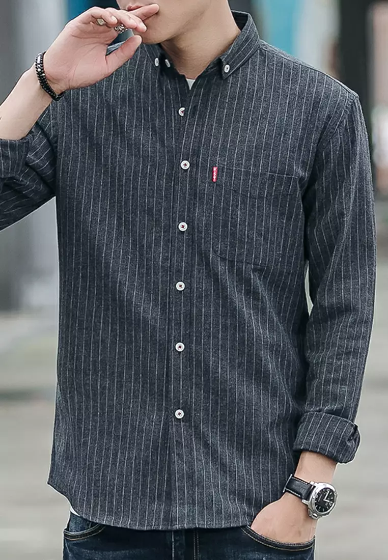 Slim Stripe Long Sleeved Shirt C1620