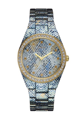 Guess Watches - Jam Tangan Wanita - Stainless Steel - W0583L1 - Sahara Watches (Blue)