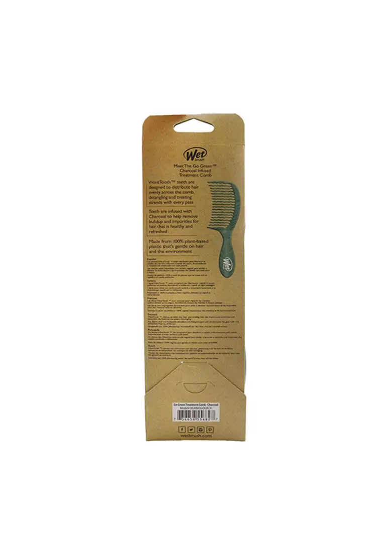 WET BRUSH - Go Green Treatment Comb - # Charcoal 1pc