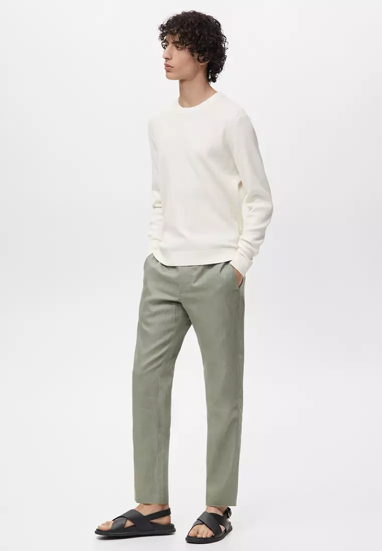 Fine Rib-Knit Cotton Sweater