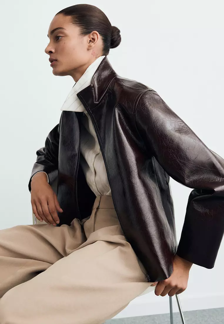 Perkins Collar Texture Jacket