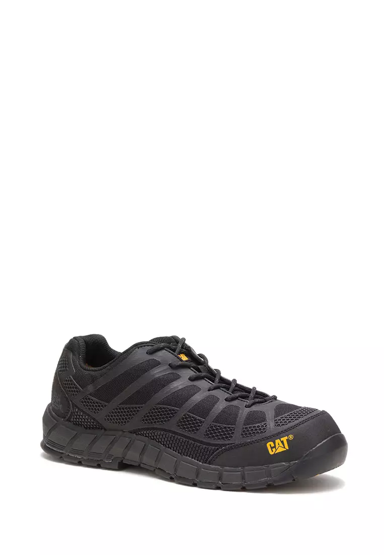 Men's Streamline Composite Toe Work Shoes - Black/Black/Black (P90284) | Safety Shoes