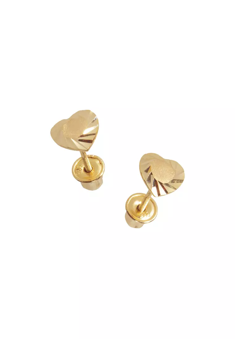 Kids screw on sale back earrings