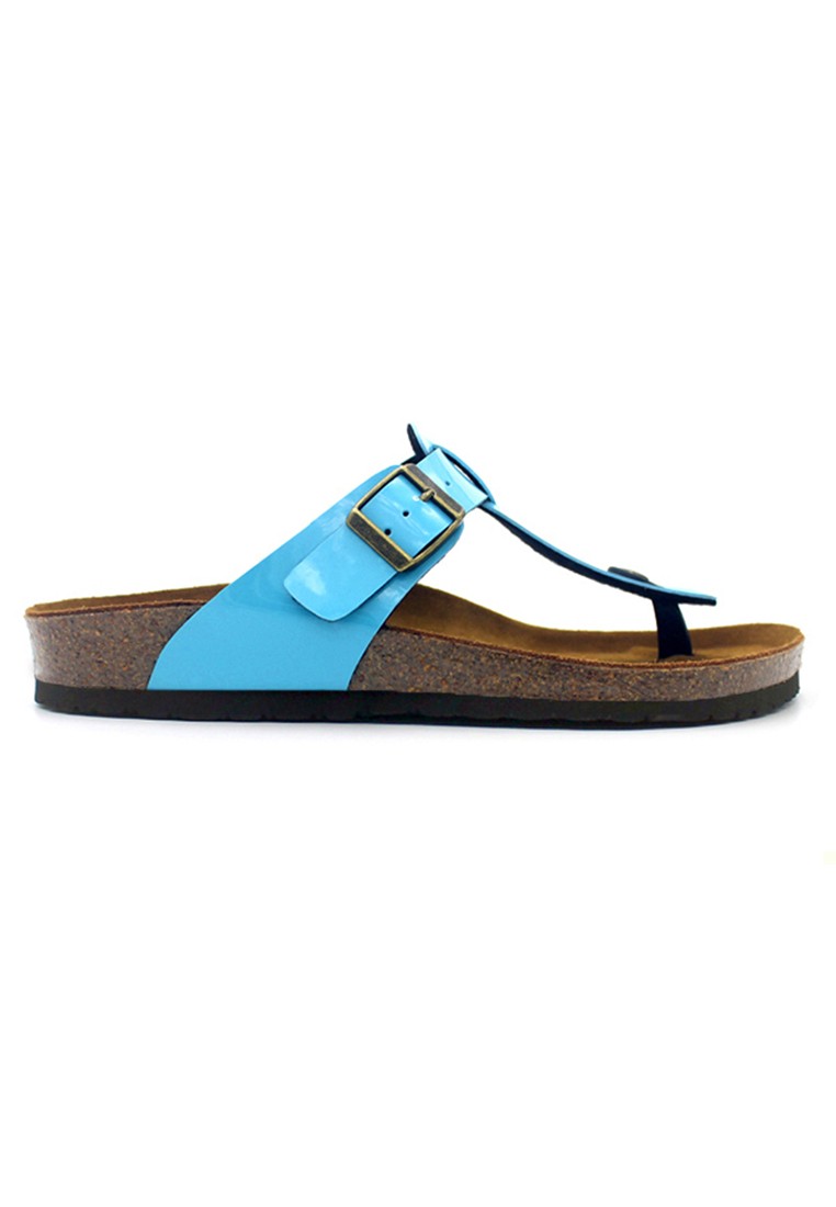 Copenhagen - Glossy Blue Sandals & Flip Flops