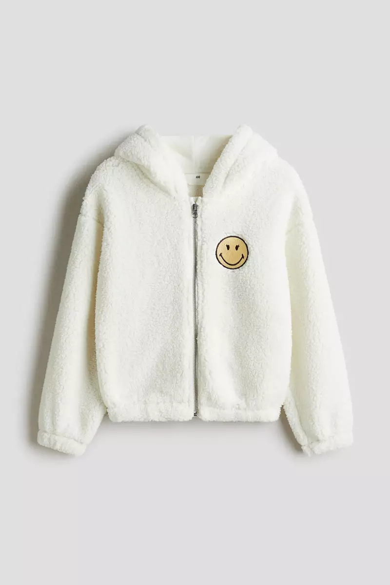 Teddy zip-through hoodie