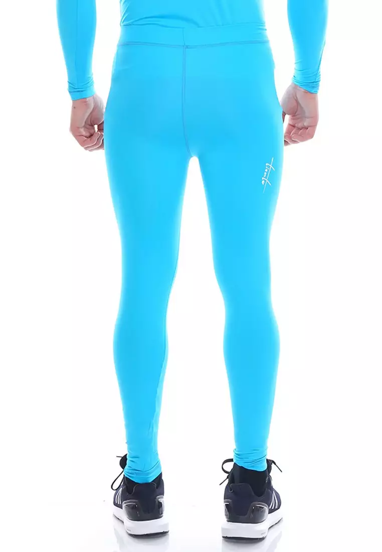 Tiento Man Long Pants Turkis Celana Legging Pria Olahraga Renang Sepakbola Lari Original