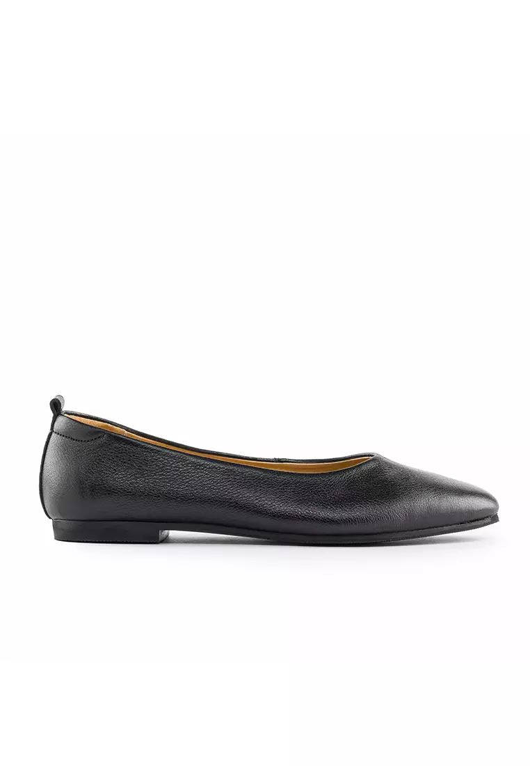 Discount on Bibo  shoes - SKU: Livia Leather Ballet Flats