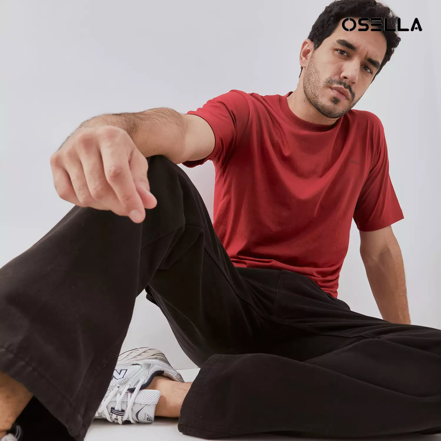 Osella Basic Reguler Fit T-Shirt 3072400375 | Atasan Kaos Basic Lengan Pendek Laki Laki