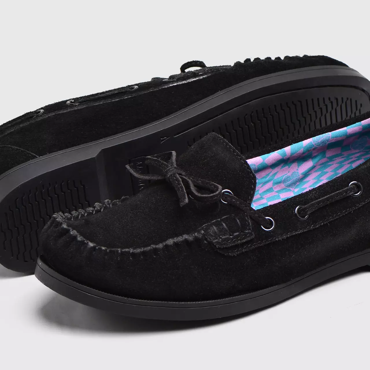 Barnsley Flat Shoes Genuine Suede Black