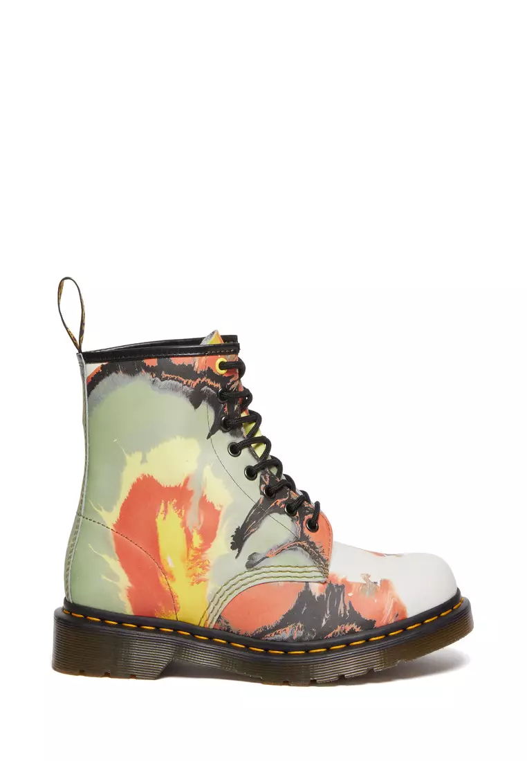 Discount on Dr. Martens  shoes - SKU: 1460 Tate 'volcanic Flare' Leather Lace Up Boots