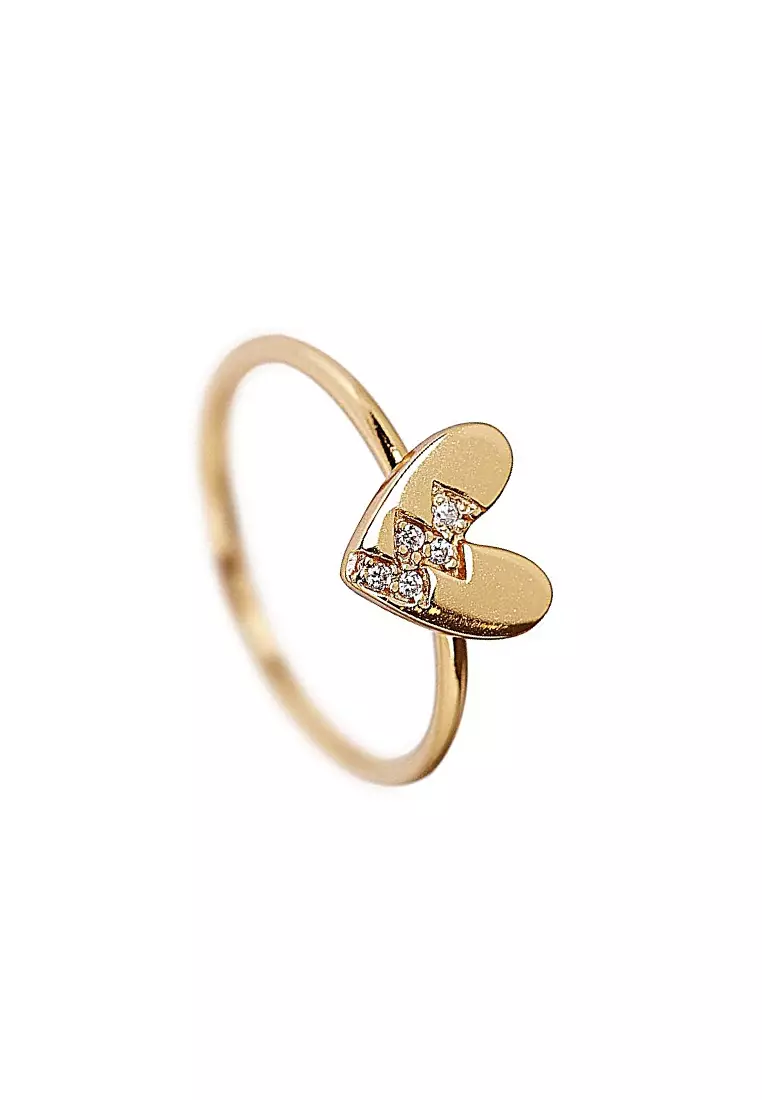 Vermeil Not So Broken Heart Ring