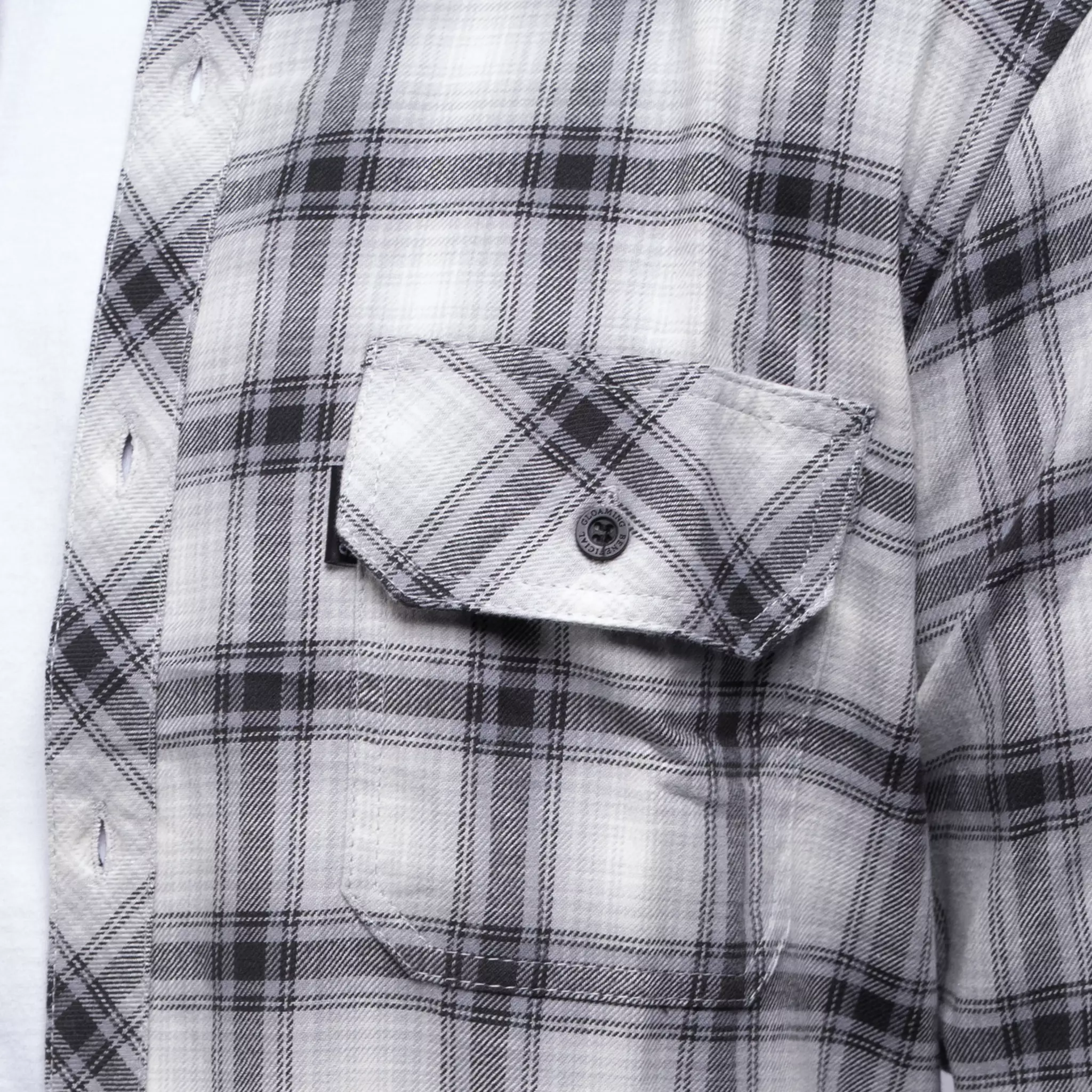 Gloaming Kemeja Flanel Veterano Unisex Panjang Floriana