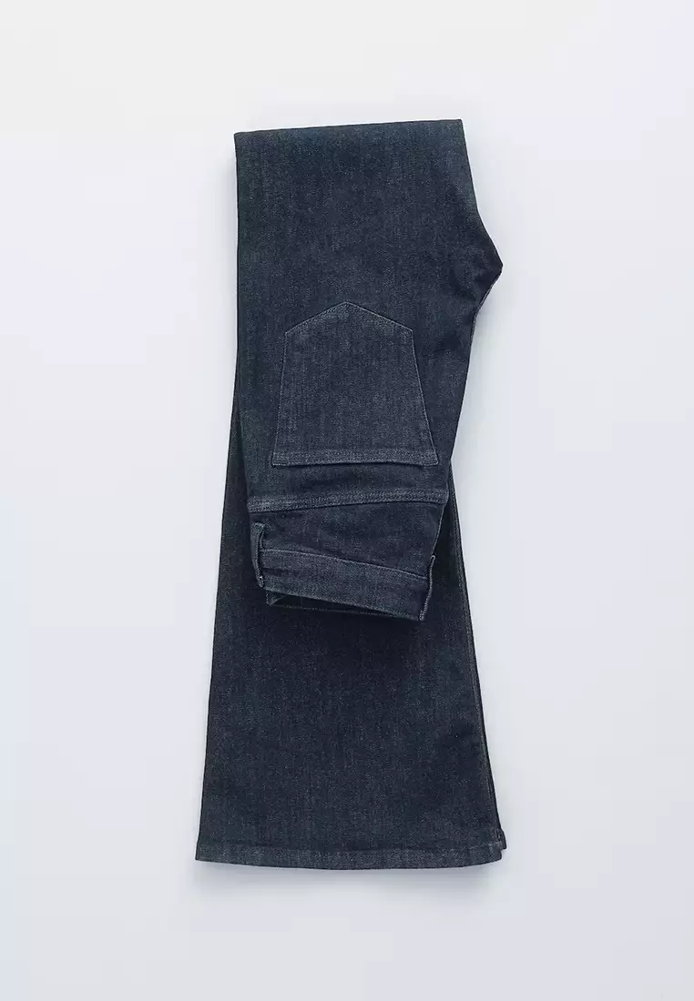 修身低腰及踝牛仔褲