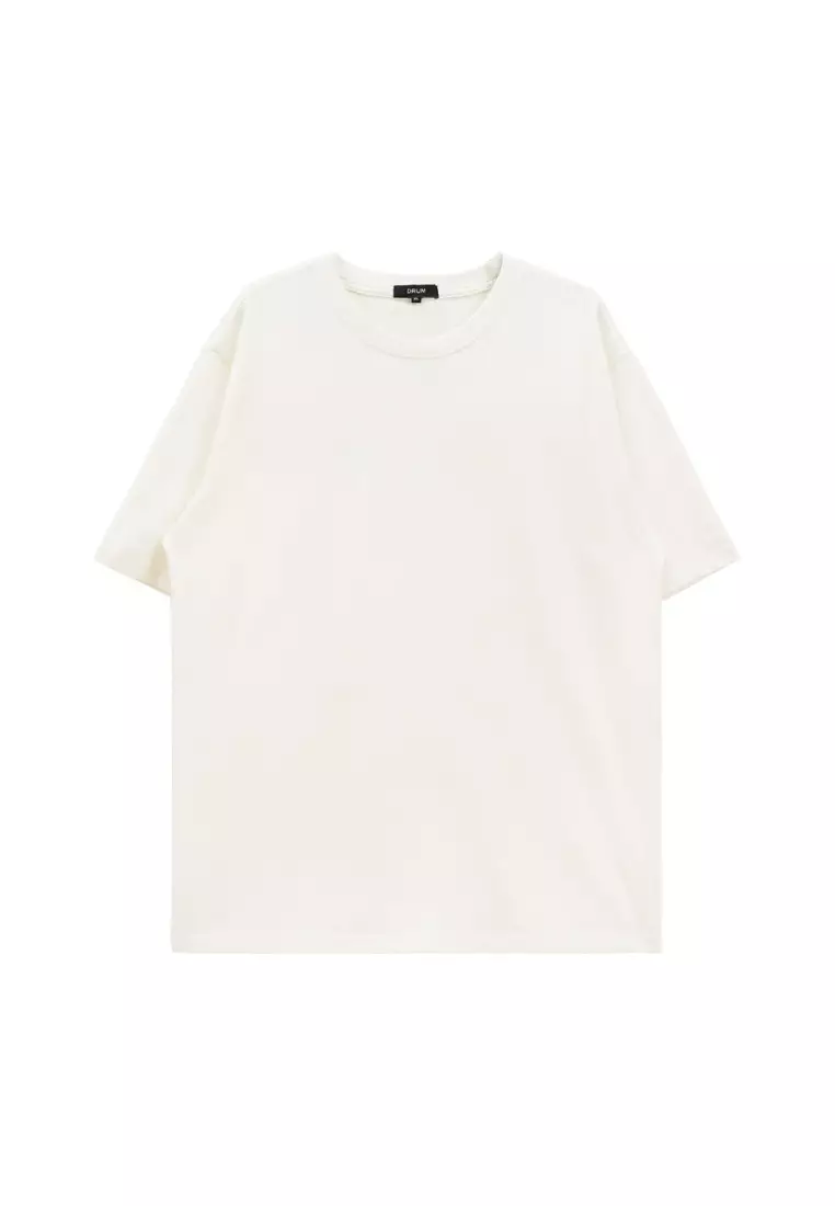DRUM Casual Comfy Tee- White