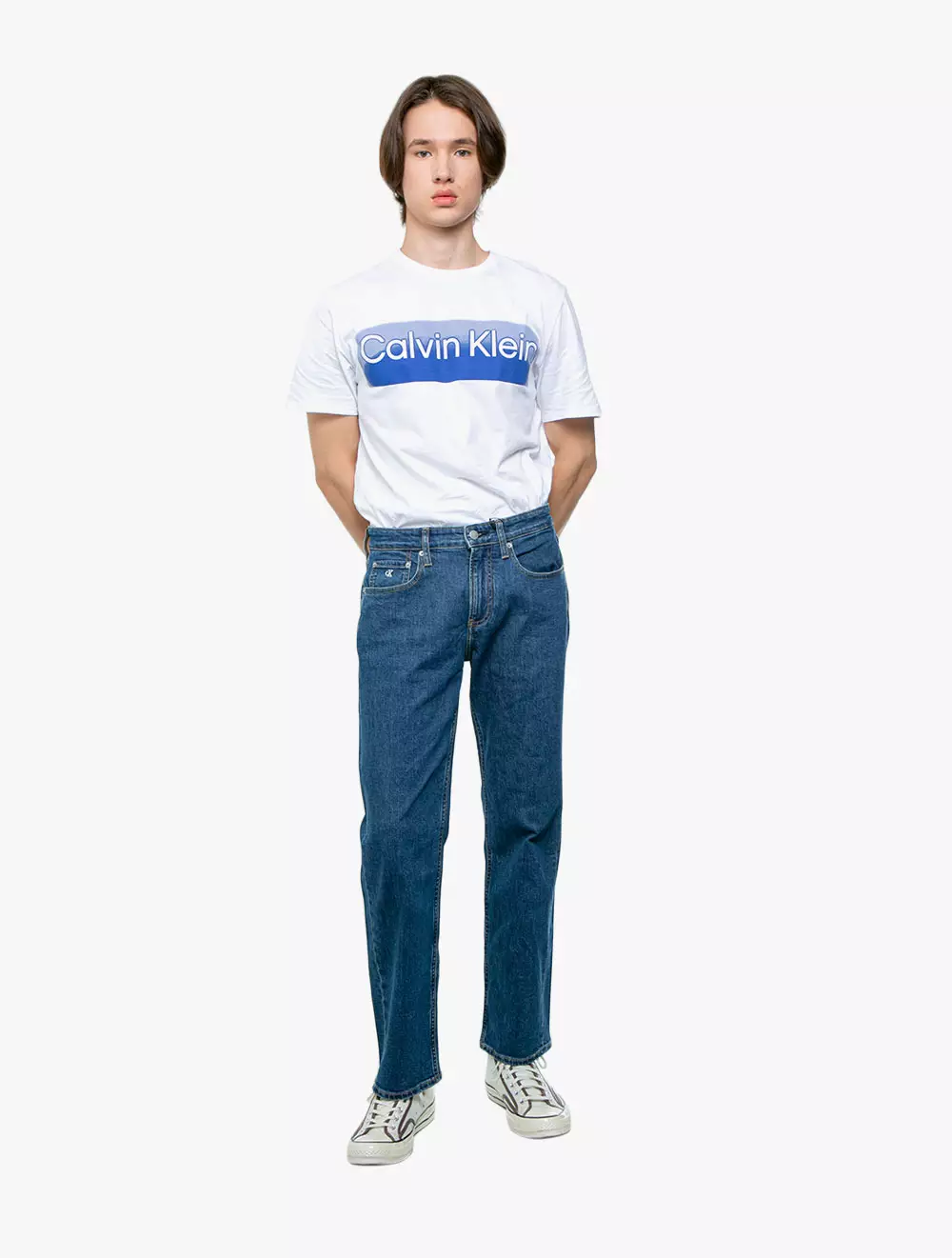 CALVIN KLEIN JEANS - A- 90'S STRAIGHT JEANS - N/A - Rinse