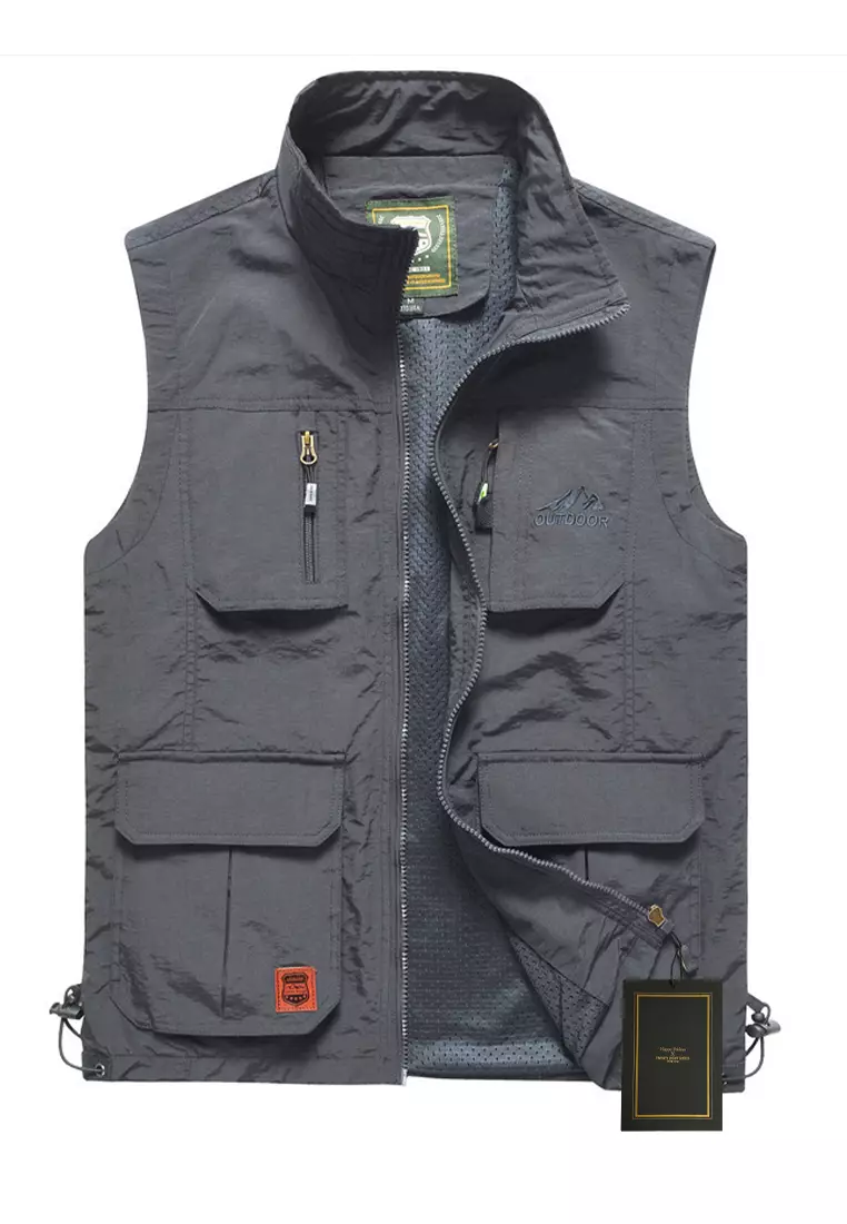 Lightweight multi pocket discount vest