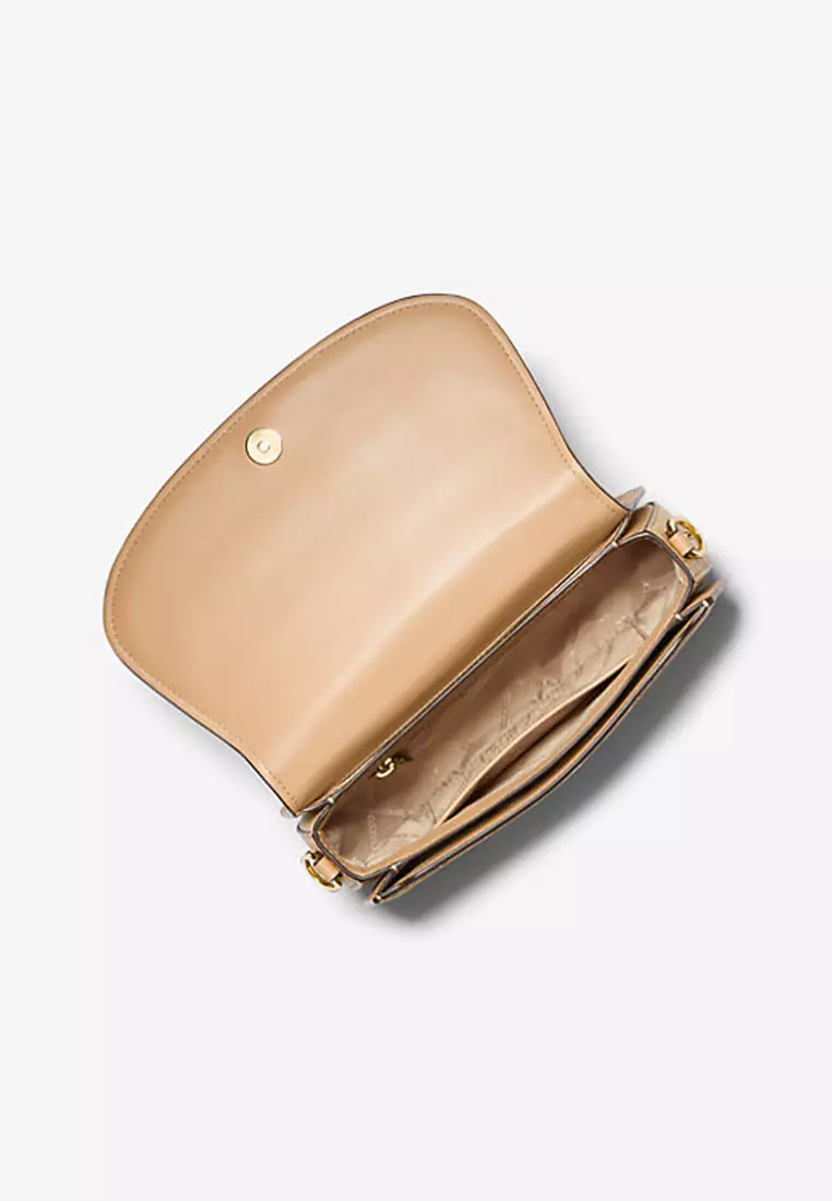 Jual MICHAEL KORS Mila Medium Crocodile Embossed Leather Messenger