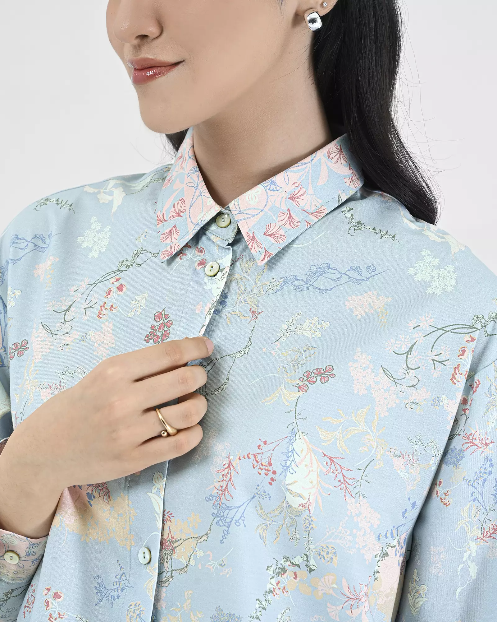 Geulis.id SUNNY SHIRT - Gardenblue