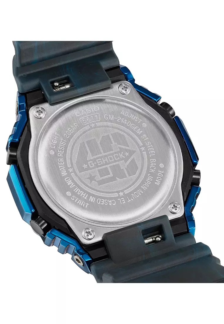 G-SHOCK 40th Anniversary Seri Adventurer’s Stone - Jam Tangan Pria - Blue - GM-2140GEM-2A