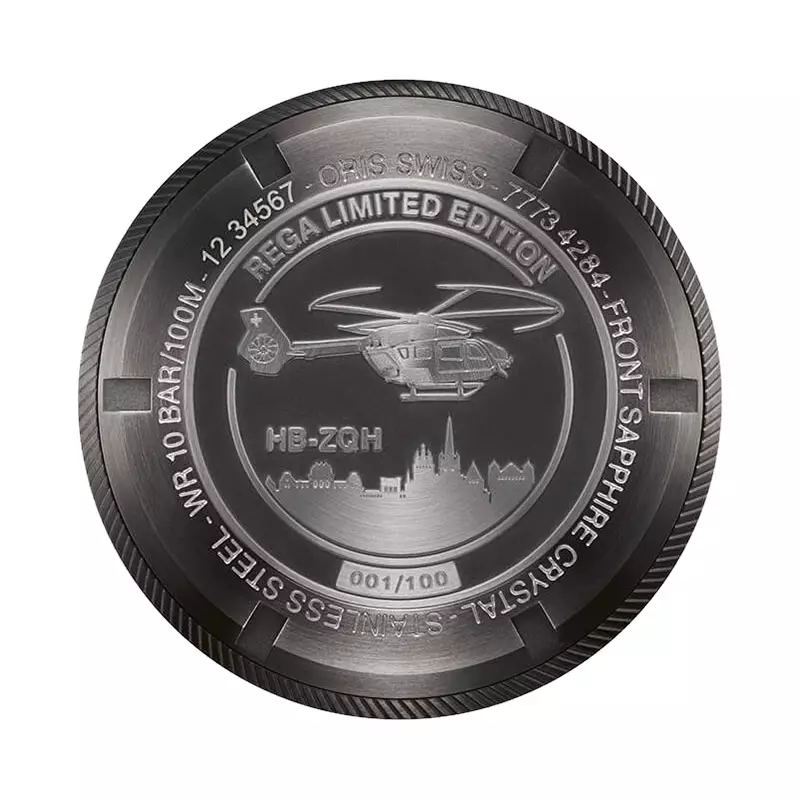 Jam Tangan Pria Oris Pro Pilot 01-798-7773-4284-HB-ZQH-Set Rega Fleet Leather Strap + Extra Strap Limited Edition