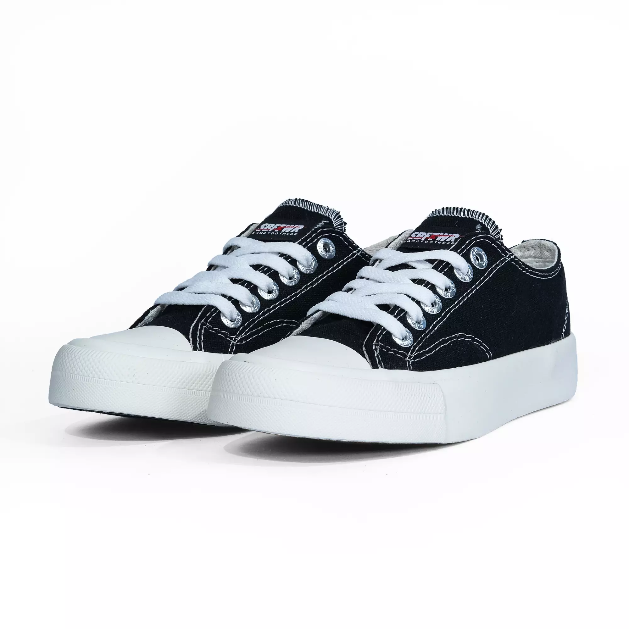 Saba Vintage Low Black White