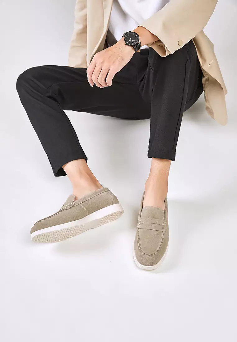Cow Suede Penny Loafers KB8848-2