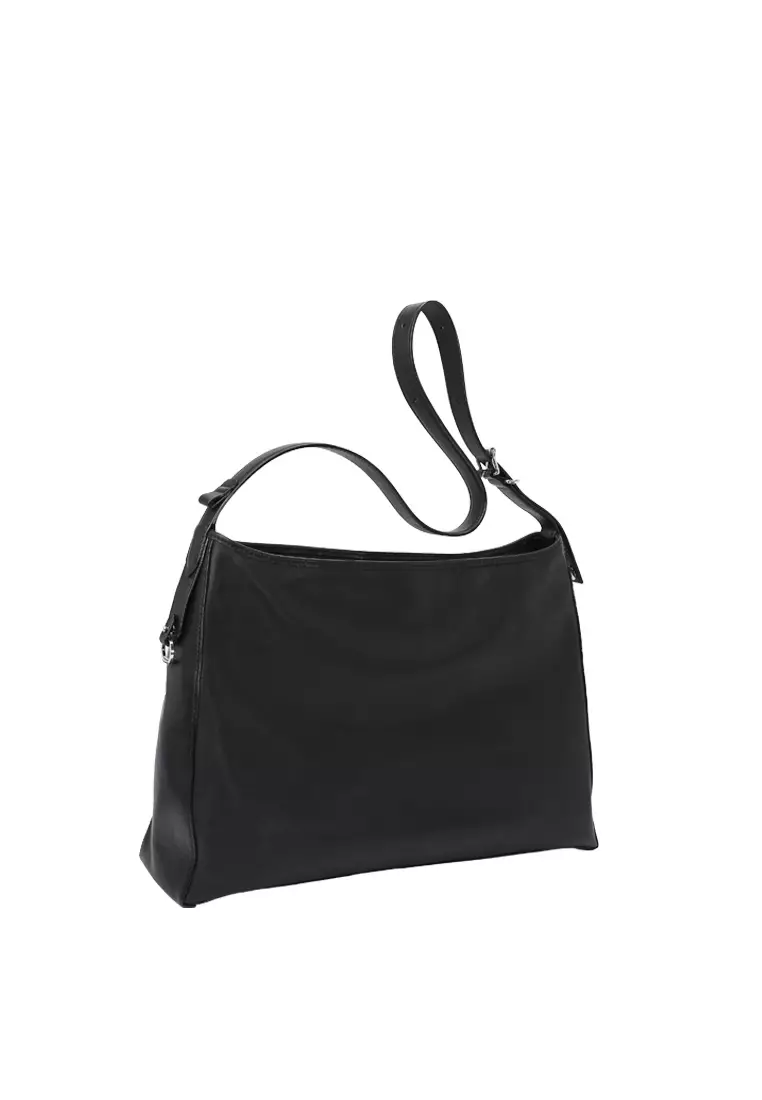 Flap Pockets 單肩袋 - 黑