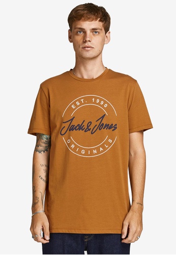 Jack & Jones brown Jerry Short Sleeves Tee FD424AA1C6D7A1GS_1