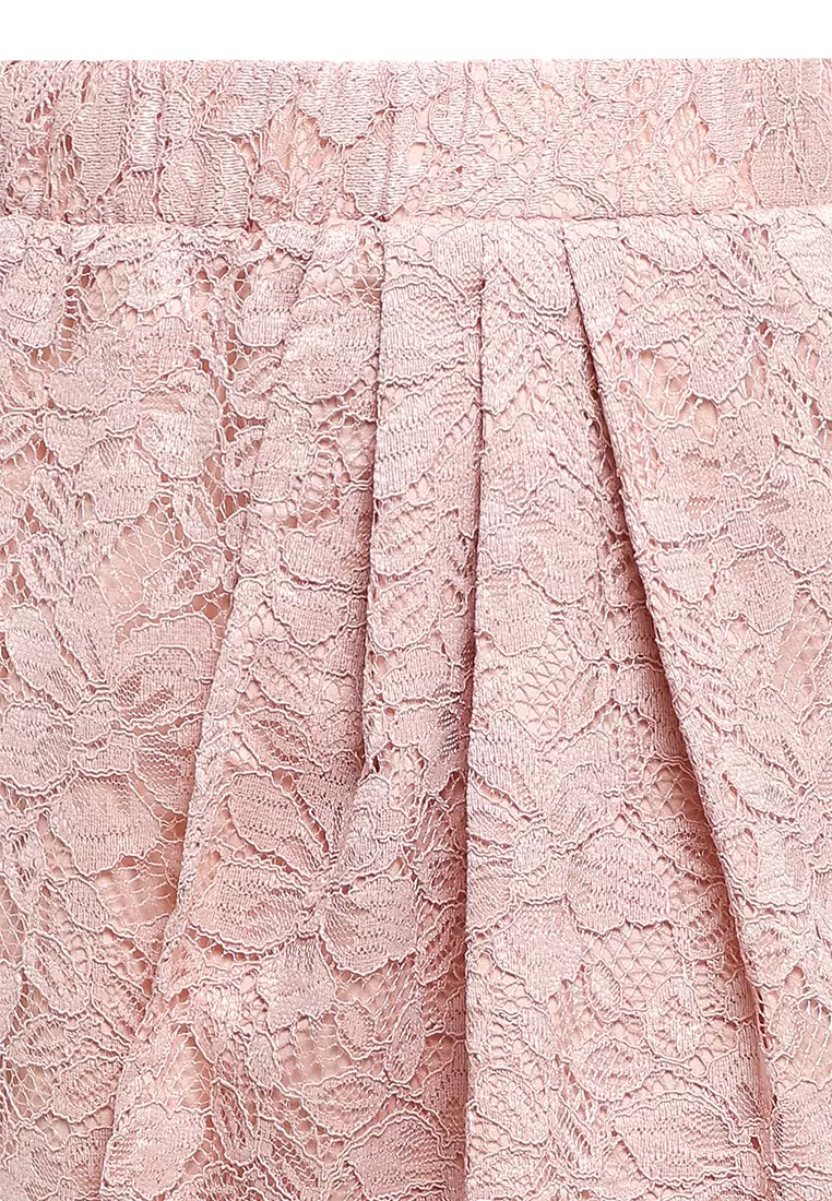 One Set Baju Anak Perempuan Kebaya Atasan dan Bawahan Rok Kids Rose Red V