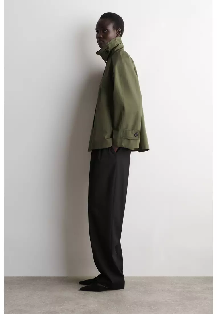 A-LINE COTTON-TWILL JACKET