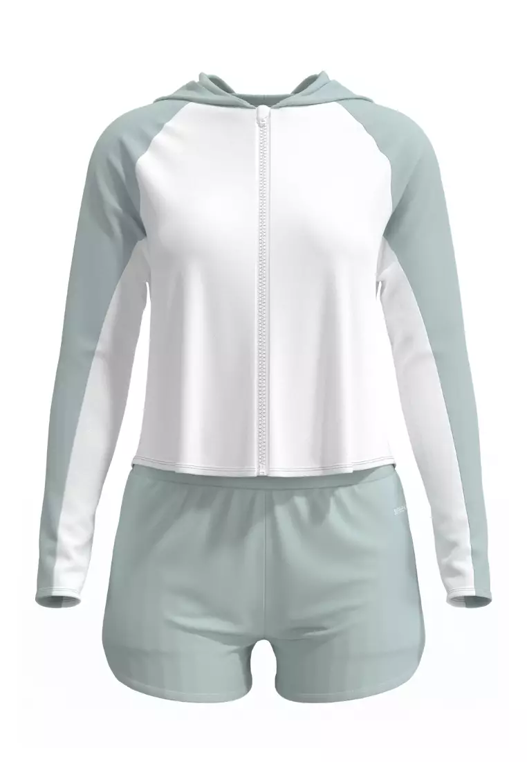 Supplementary Ladies Mist Green UV Beach Shorts